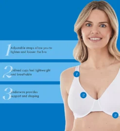 Bestform Everyday Unlined Cotton Stretch Bra - 2 Pack -Her Room Store bestform befo01 100pk cs3