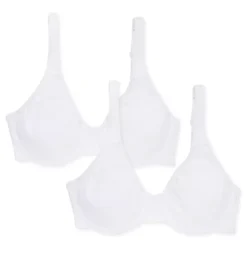 Bestform Everyday Unlined Cotton Stretch Bra - 2 Pack -Her Room Store bestform befo01 100pk cs5