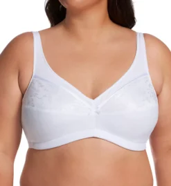 Bestform Floral Trim Wireless Cotton Lightly-Lined Cup Bra