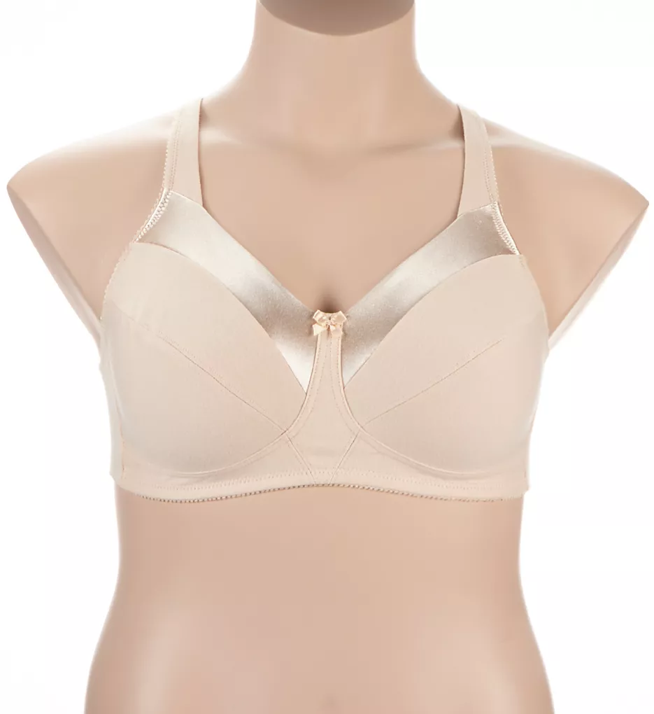 Satin Trim Wireless Cotton Unlined Cup Bra Bestform Satin Trim Wireless Cotton Unlined Cup Bra -Her Room Store bestform befo01 5006715 fs