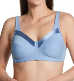 Bestform Satin Trim Wireless Cotton Unlined Cup Bra