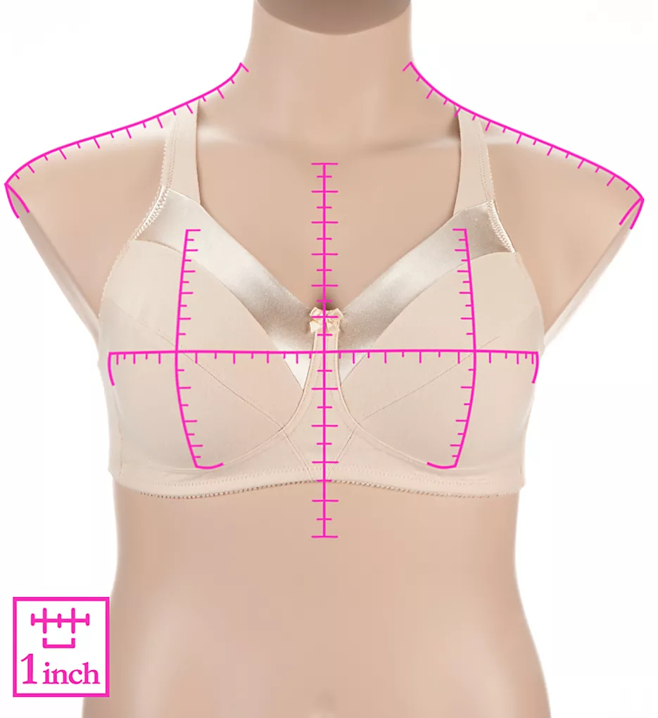 Satin Trim Wireless Cotton Unlined Cup Bra Bestform Satin Trim Wireless Cotton Unlined Cup Bra -Her Room Store bestform befo01 5006715 ns7