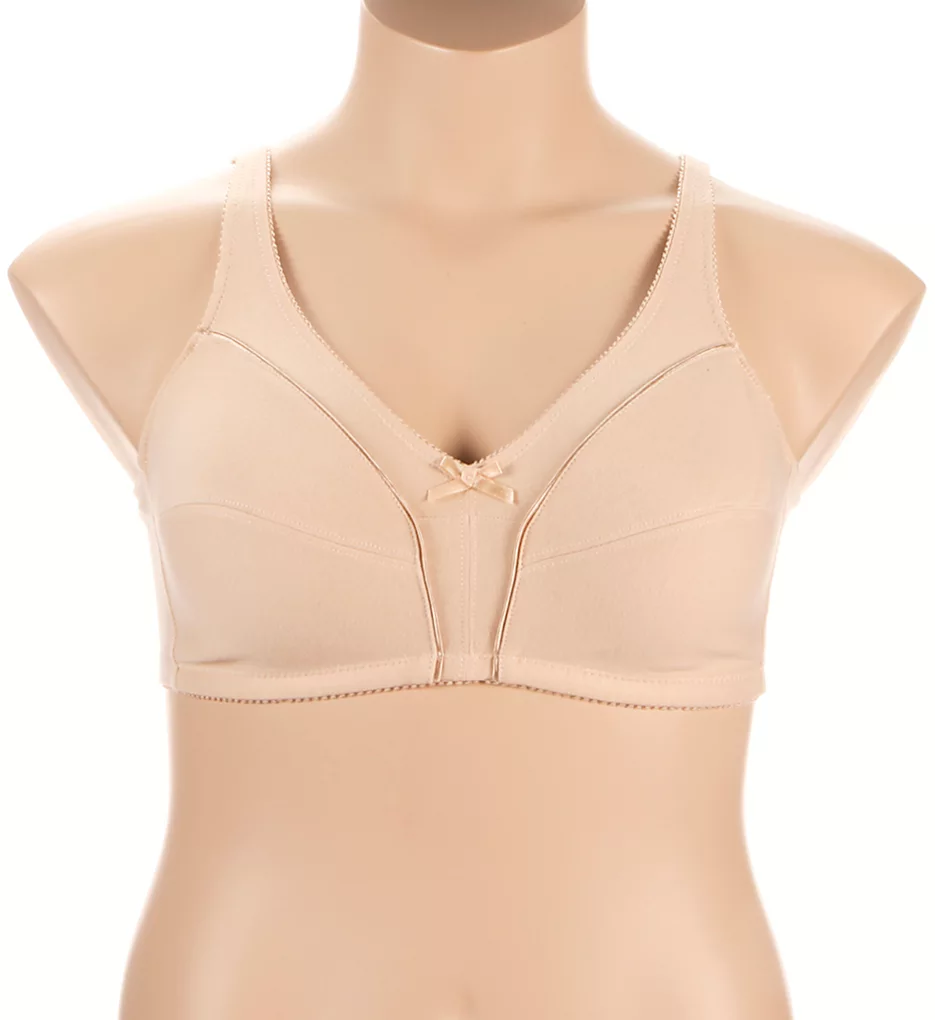 Comfort Wireless Cotton Bra w/ Unlined Seamed Cups Bestform Comfort Wireless Cotton Bra W/ Unlined Seamed Cups -Her Room Store bestform befo01 5006825 fs