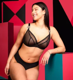 Curvy Kate Lifestyle Sheer Plunge Multi Part Cup Bra -Her Room Store curvy kate cuka01 ck5711 cs1