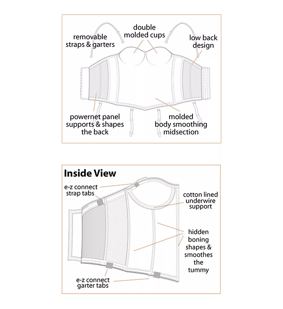 Ariel Hidden Underwire Longline Bra Ariel Hidden Underwire Longline Bra -Her Room Store dominique dom001 8541 cs2