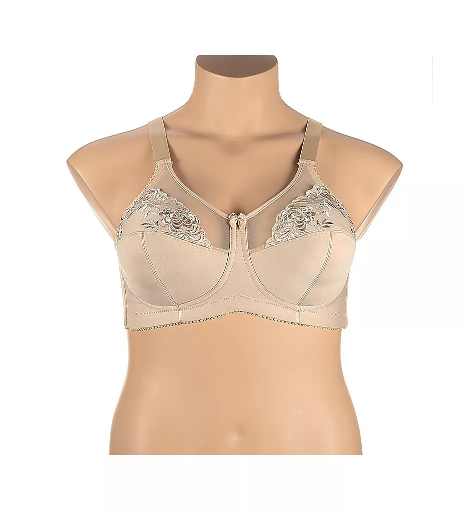Embroidered Microfiber Wireless Soft-cup Bra Embroidered Microfiber Wireless Soft-cup Bra -Her Room Store elil01 1301 01