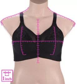 Embroidered Microfiber Wireless Soft-cup Bra 3 Embroidered Microfiber Wireless Soft-cup Bra -Her Room Store elila elil01 1301 ns7