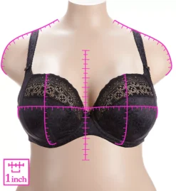 ELOMI Kim Underwire Stretch Lace Plunge Bra 3 ELOMI Kim Underwire Stretch Lace Plunge Bra -Her Room Store elomi elom01 el4340 ns7