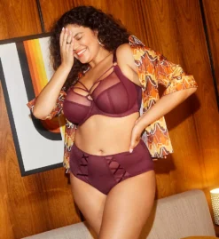 ELOMI Sachi Caged Plunge Underwire Bra 5 ELOMI Sachi Caged Plunge Underwire Bra -Her Room Store elomi elom01 el4350 cs2