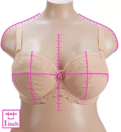 ELOMI Meredith Underwire Banded Stretch Cup Bra 3 ELOMI Meredith Underwire Banded Stretch Cup Bra -Her Room Store elomi elom01 el4440 ns7