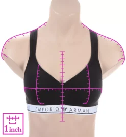 Emporio Armani Iconic Logoband Padded Bralette Bra -Her Room Store emporio armani arm01 163995 ns7