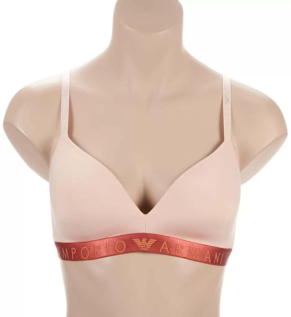 Iconic Microfiber Padded Triangle Bra Emporio Armani Iconic Microfiber Padded Triangle Bra -Her Room Store emporio armani arm01 164410a fs