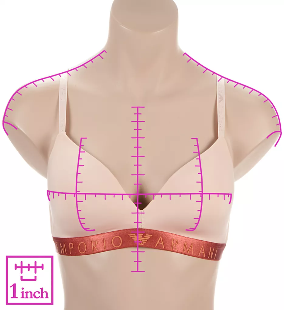 Iconic Microfiber Padded Triangle Bra Emporio Armani Iconic Microfiber Padded Triangle Bra -Her Room Store emporio armani arm01 164410a ns7