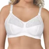 Wirefree 4-Part Cup Bra With Embroidered Mesh