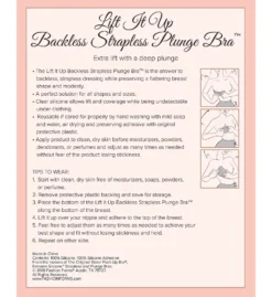 Lift It Up Backless Strapless Plunge Adhesive Bra 3 Lift It Up Backless Strapless Plunge Adhesive Bra -Her Room Store fashion forms fas001 16852 cs1