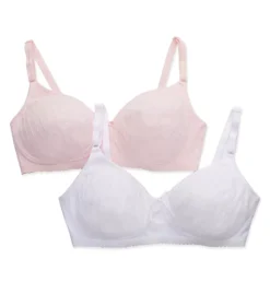 FRUIT OF THE LOOM Fiber Fill Wirefree Bra - 2 Pack -Her Room Store fruit of the loom fotl01 96248a cs2