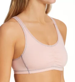 FRUIT OF THE LOOM Contrast Stitch Shirred Front Bra - 2 Pack