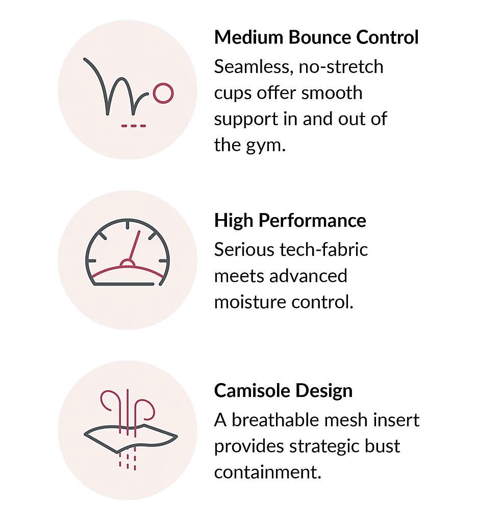 No Bounce Cami Sports Bra Glamorise No Bounce Cami Sports Bra -Her Room Store glamorise glam01 1066 cs1