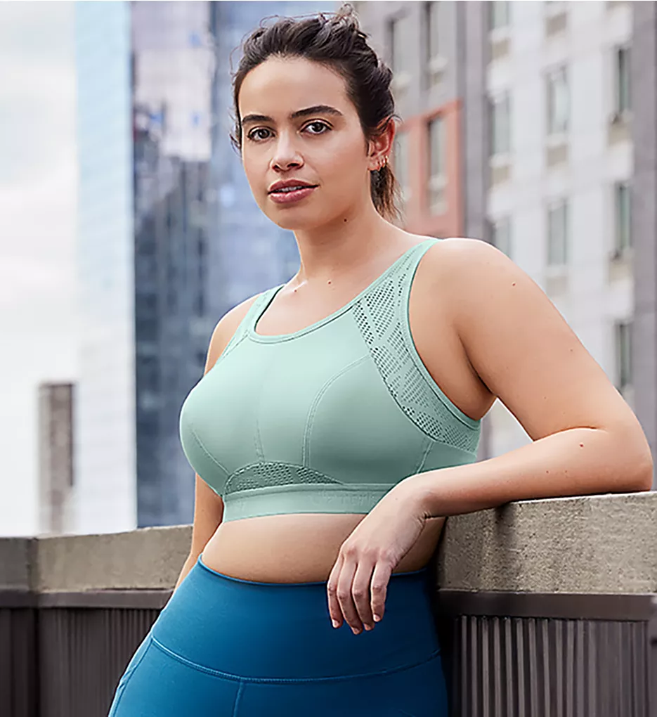 No Sweat Mesh Ventilated Wire Free Sports Bra Glamorise No Sweat Mesh Ventilated Wire Free Sports Bra -Her Room Store glamorise glam01 1068 cs1