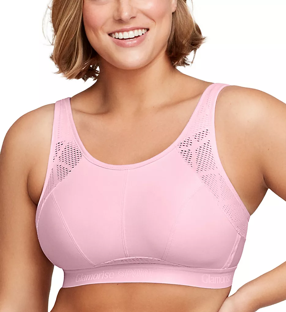 No Sweat Mesh Ventilated Wire Free Sports Bra Glamorise No Sweat Mesh Ventilated Wire Free Sports Bra -Her Room Store glamorise glam01 1068 gs