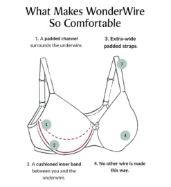 Glamorise Elegance Comfort Straps Wonderwire Bra 6 Glamorise Elegance Comfort Straps Wonderwire Bra -Her Room Store glamorise glam01 1240 cs6