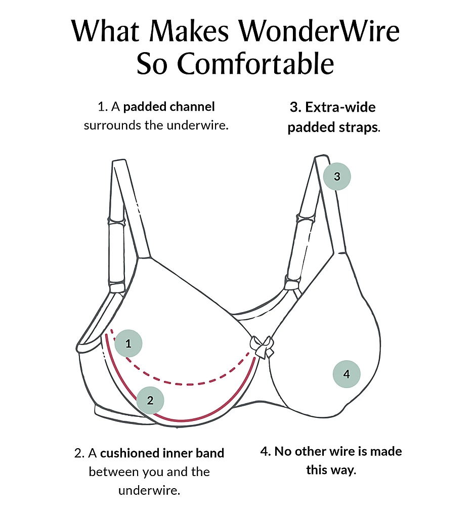 Elegance Comfort Straps Wonderwire Bra Glamorise Elegance Comfort Straps Wonderwire Bra -Her Room Store glamorise glam01 1240 cs6