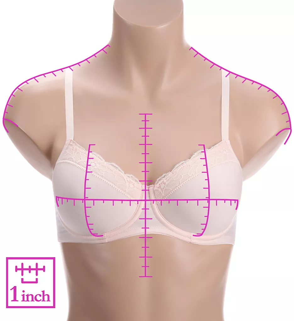 Cotton Lace Spacer T-Shirt Underwire Bra HANRO Cotton Lace Spacer T-Shirt Underwire Bra -Her Room Store hanro han001 72433 ns7