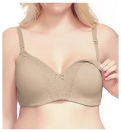 Heavenly Wireless Padded Nursing Bra With Lace