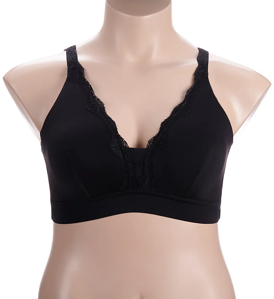 Lucille Wirefree Lace Trim Comfort Bralette Lucille Wirefree Lace Trim Comfort Bralette -Her Room Store leading lady lea001 5072 fs