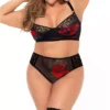 Plus Size Bra & Panty 2 Pc Set
