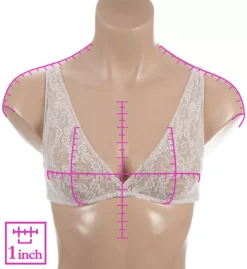 Stretch Lace Hi Point Bralette -Her Room Store only hearts ohrt01 1881 ns7