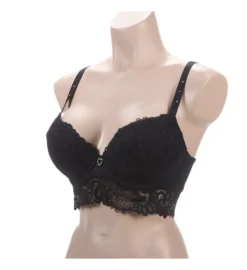 Pour Moi Bling It On Padded Plunge Longline Bra 6 Pour Moi Bling It On Padded Plunge Longline Bra -Her Room Store pmoi01 20400 01