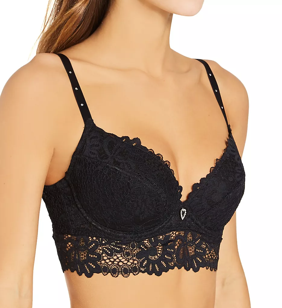 Bling It On Padded Plunge Longline Bra Pour Moi Bling It On Padded Plunge Longline Bra -Her Room Store pour moi pmoi01 20400 gs