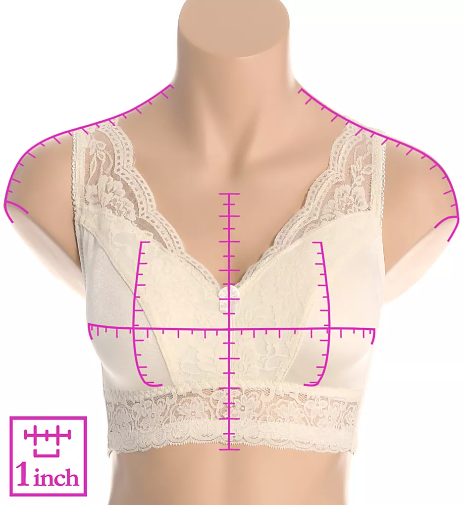 Ahh Pin-Up Lace Leisure Bra with Removable Pads Ahh Pin-Up Lace Leisure Bra With Removable Pads -Her Room Store rhonda shear rhon01 672p ns7