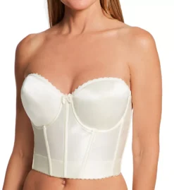 Vintage Strapless Low Back Longline Bra