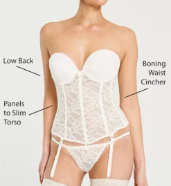 Lace Low Back Bustier With Garters 5 Lace Low Back Bustier With Garters -Her Room Store va bien vab001 7474 cs6