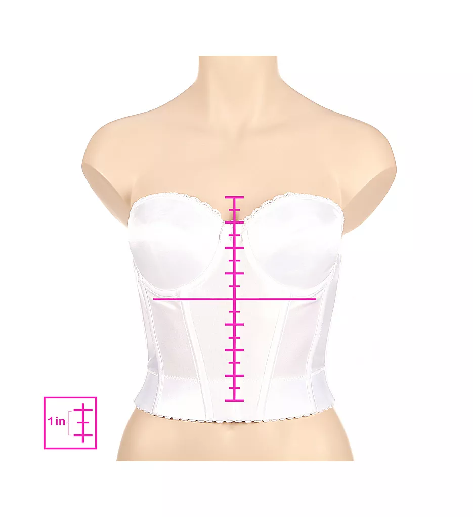 Vintage Strapless Low Back Longline Bra Vintage Strapless Low Back Longline Bra -Her Room Store vab001 506 01