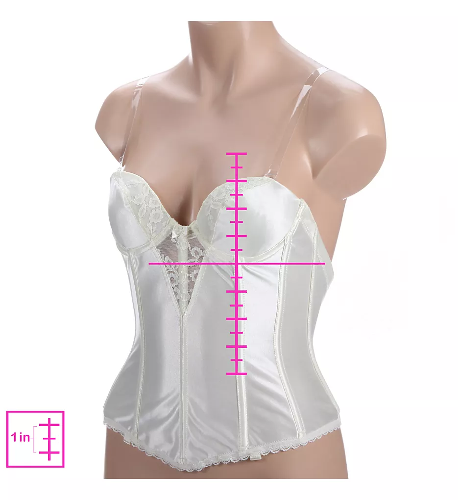 Lace Plunge Low Back Bustier with Garters Lace Plunge Low Back Bustier With Garters -Her Room Store vab001 6363 01