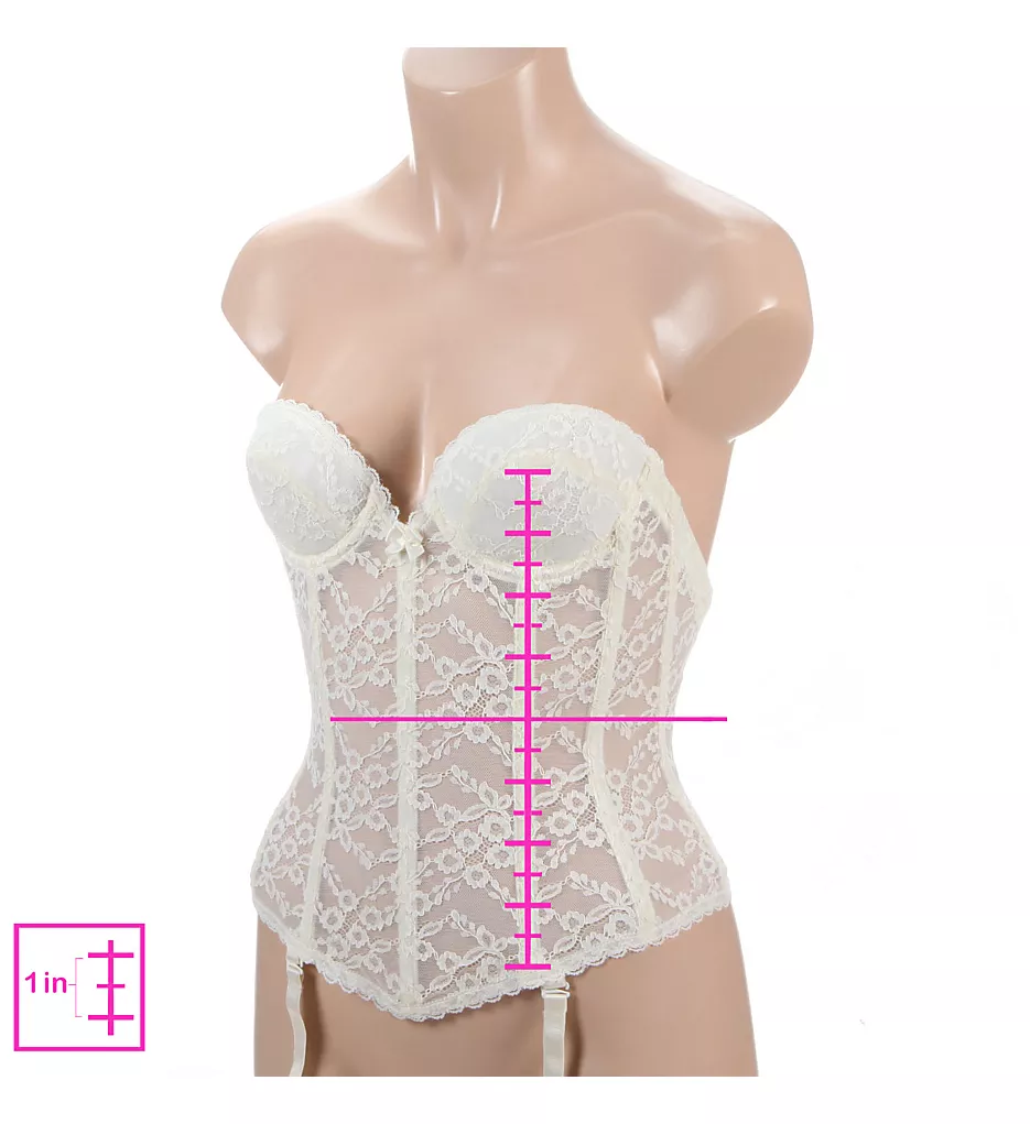 Lace Low Back Bustier with Garters Lace Low Back Bustier With Garters -Her Room Store vab001 7474 01