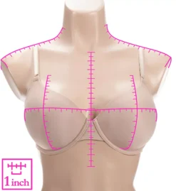 No Side Effects Underwire Contour Bra W/ Mesh Wing -Her Room Store warners warn01 ra3471a ns7